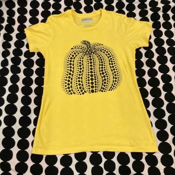 Yayoi Kusama Yellow T Shirt Small - Picture 1 of 4